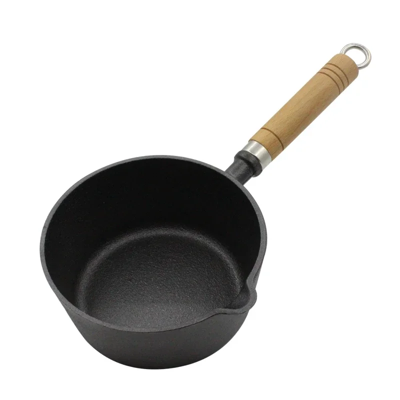 

Cast iron milk pot baby food soup stew uncoated non-stick oil-saving small fryer thickened fried iron