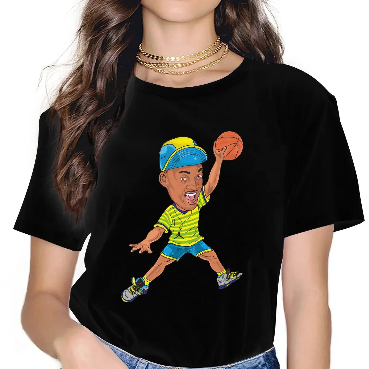 Unique Women Tshirts The Fresh Prince of Bel-Air TV Series Aesthetic Vintage Female Clothing Loose Graphic Clothes