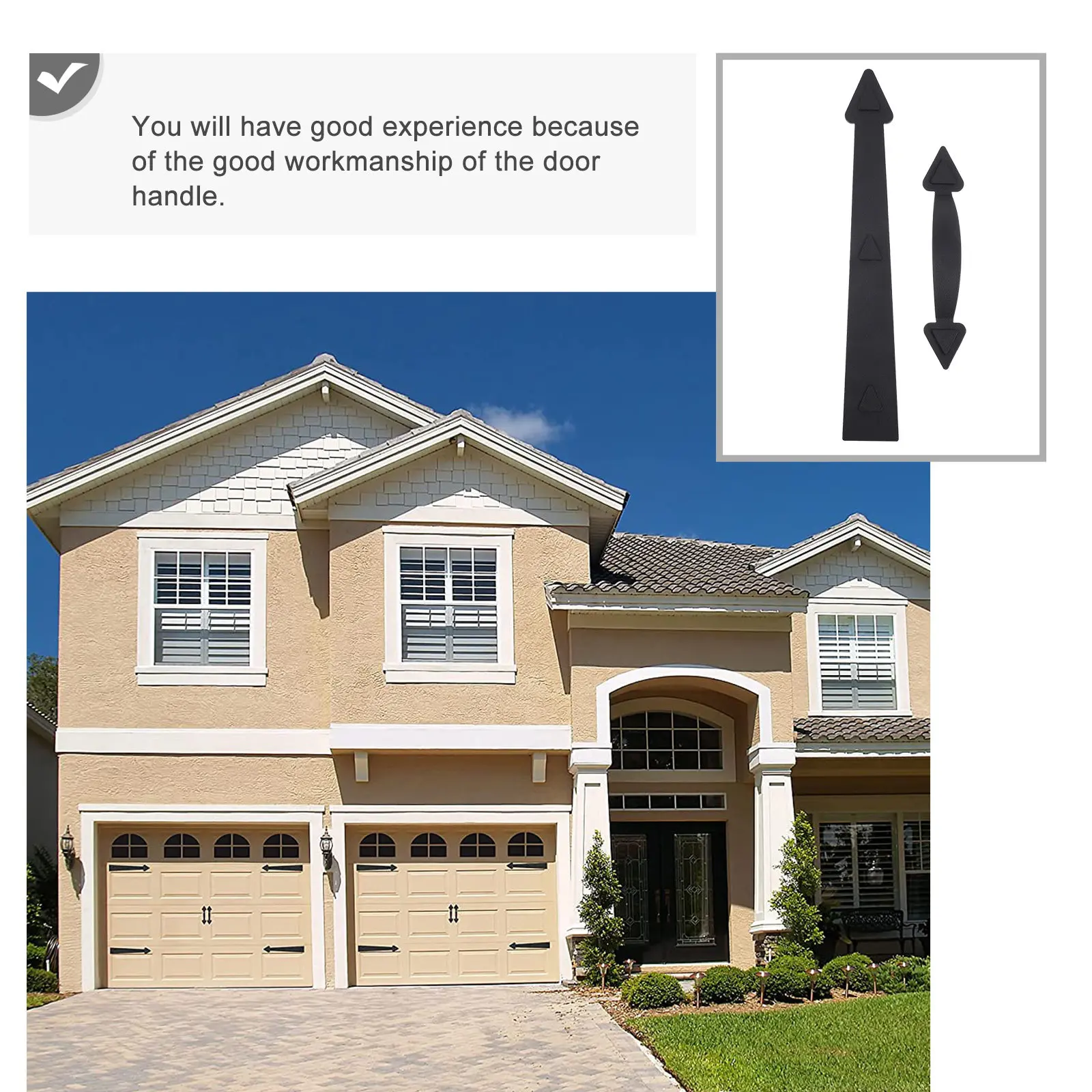 1 Set Multipurpose Magnetic Garage Door Handle American Style Decorative Knob for Door Pull