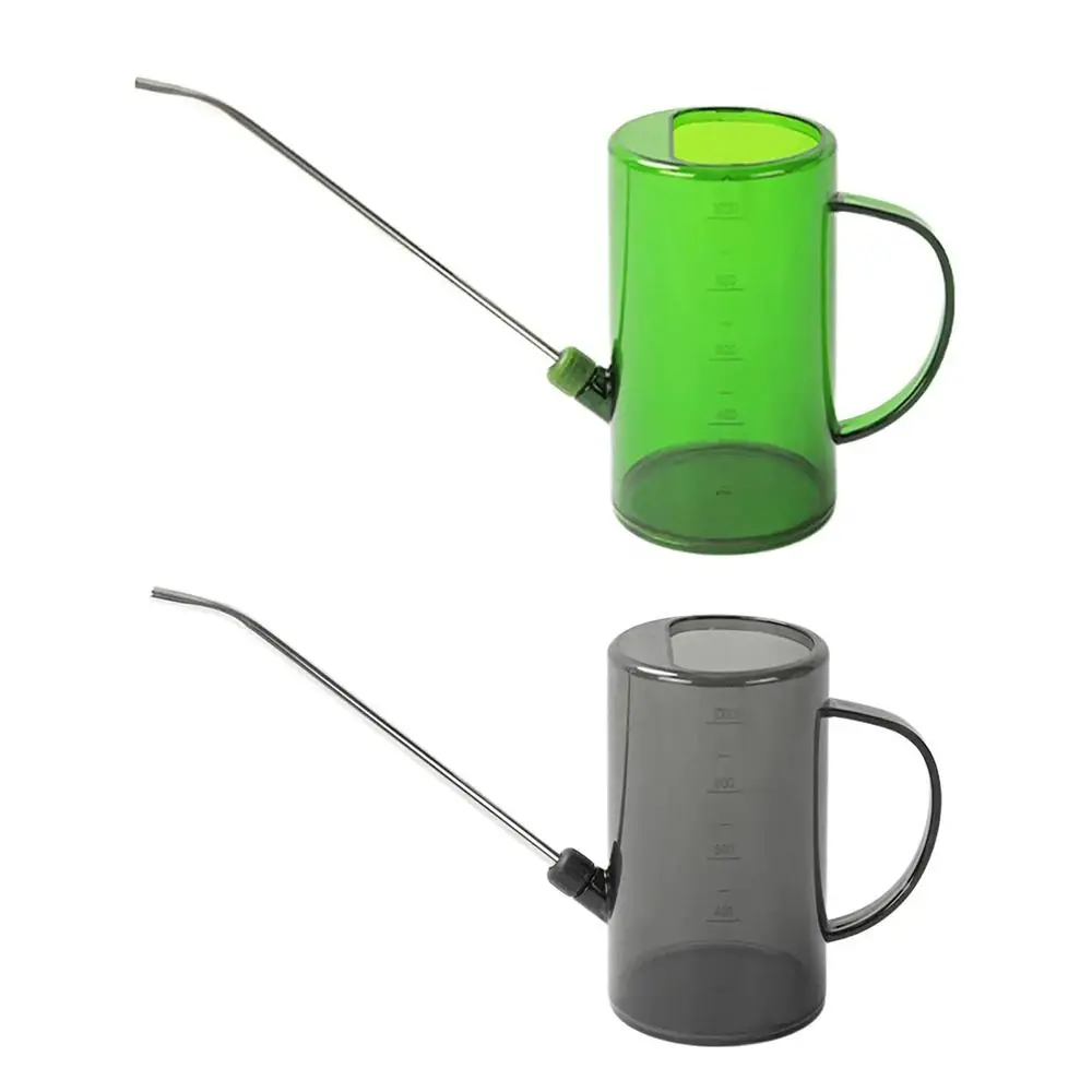 1Pcs Large Capacity Watering Can 1L/1.5L Removable Long Spout Watering Kettle Long Mouth Measurable Gardening Watering Bottle