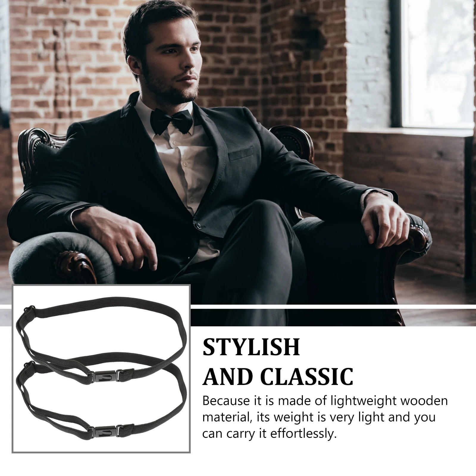 

10Pcs Elastic Strap Bow Tie Resistant Adjustable Comfortable Classic For Wedding Party Graduation Dress Up