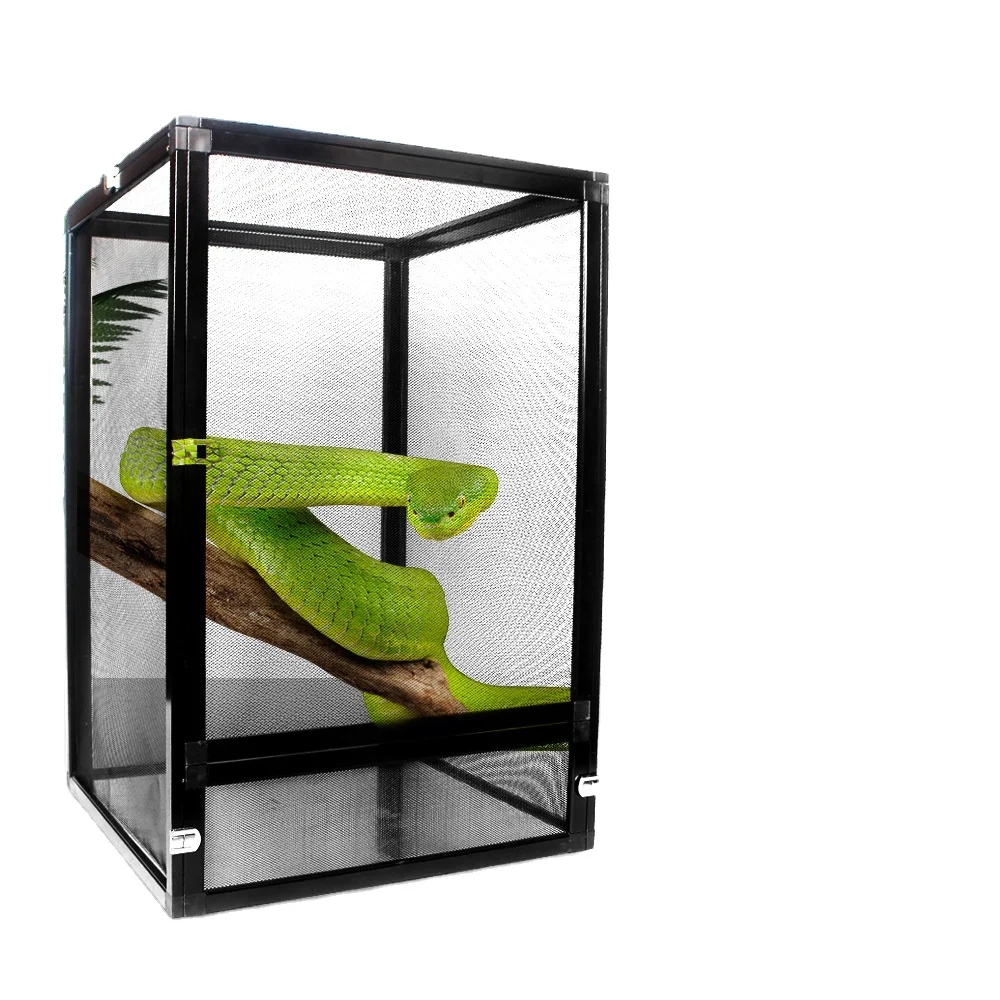 

Crawler Net Cage Feeding Box Chameleon Lizard Snake Aluminum Alloy Detachable Splicing