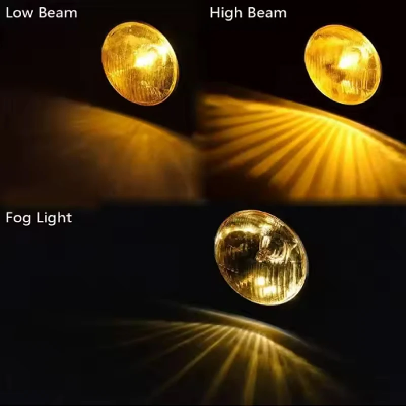 Retro 5.75 Inch LED Motorcycle Headlights Universal 12V Round headlight motorcycle Accessories for cafe racer headlight LED