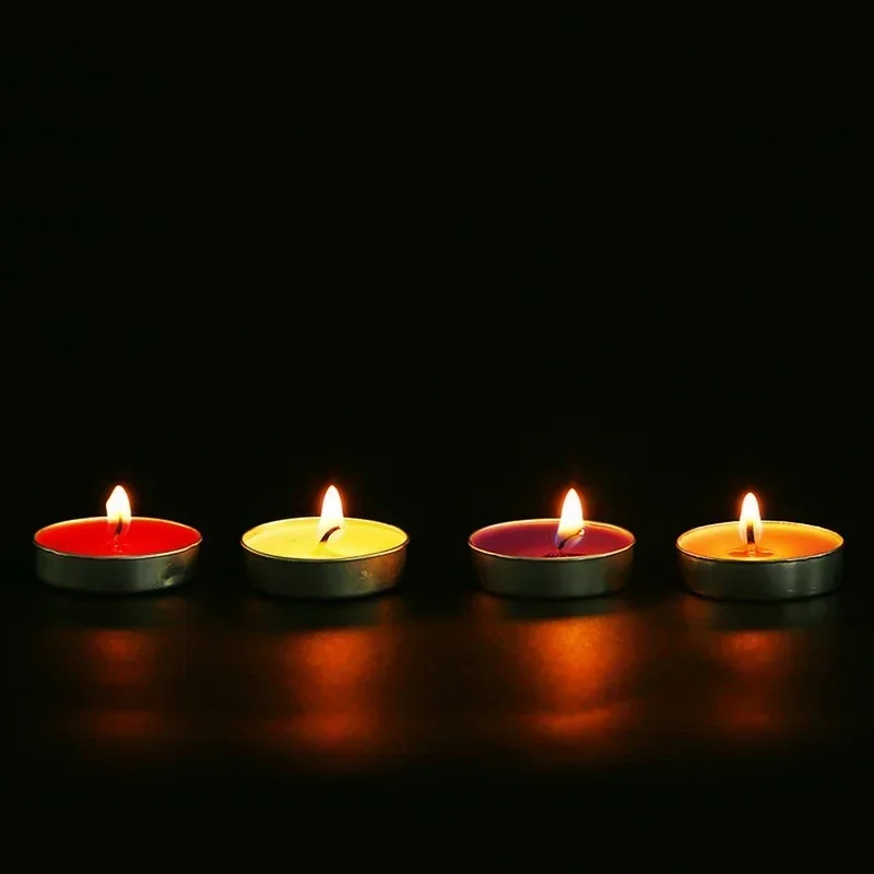

10pcs/box Small Flickering Decorative Candles Romantic Red Blue Yellow Tea Lighting for Birthday
