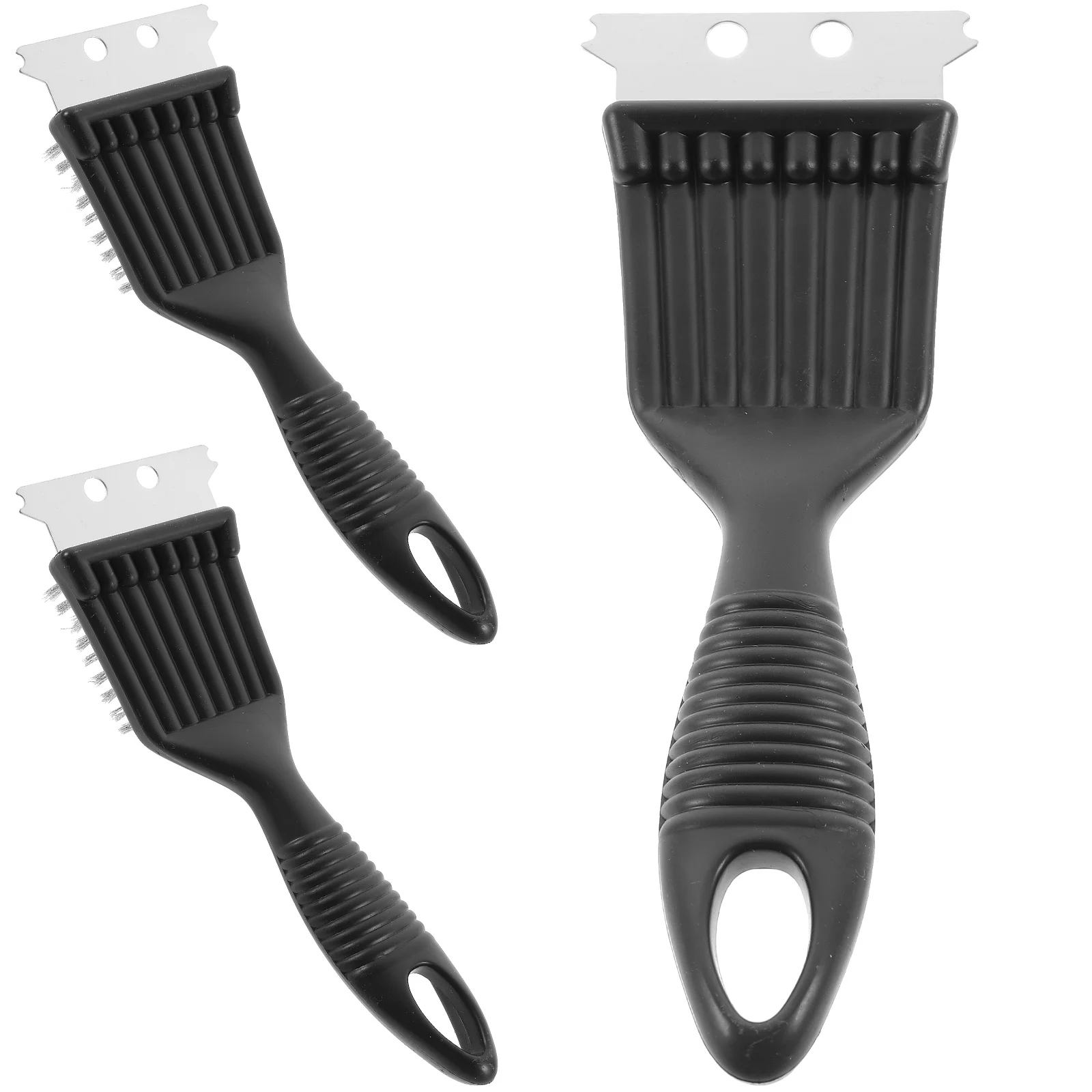 

BBQ Grill Cleaning Brush Lightweight Plastic Handle Cleaner Durable Stainless Steel Wire Outdoor Barbecue Tool