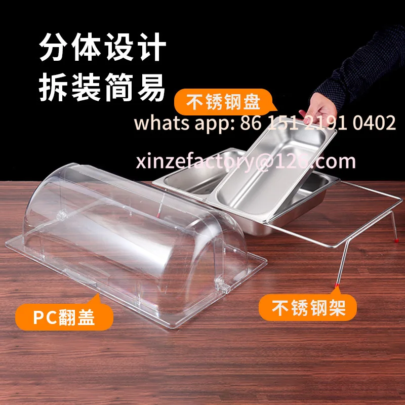 

Customizable buffet food display stand