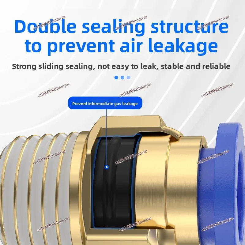 هوائي سريع موصل التوصيل السريع الموضوع مباشرة من خلال PC4/6/8/10 مللي متر القصبة الهوائية مصدر الهواء اسطوانة سلك خارجي فوهة الهواء