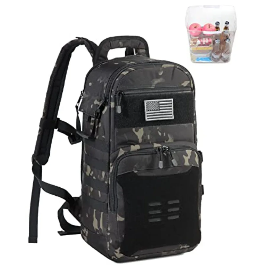 

DBTAC Tactical Lunch Backpack, Large Lunch Cooler for Men Women Backpack Coolers insulated for Work Picnic Travel,24-Cans
