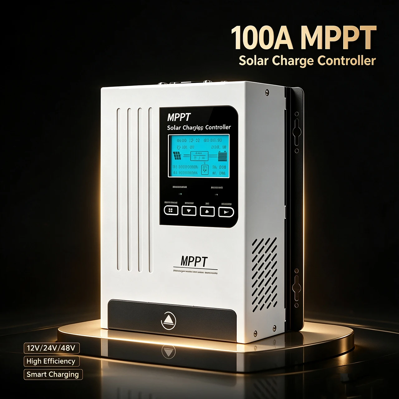MPPT 100A  MPPT  12V 24V 48V for Solar Panels,  Smart Solar Charge Controller  MPPT LiFePO4 Lithium Battery, LCD Screen