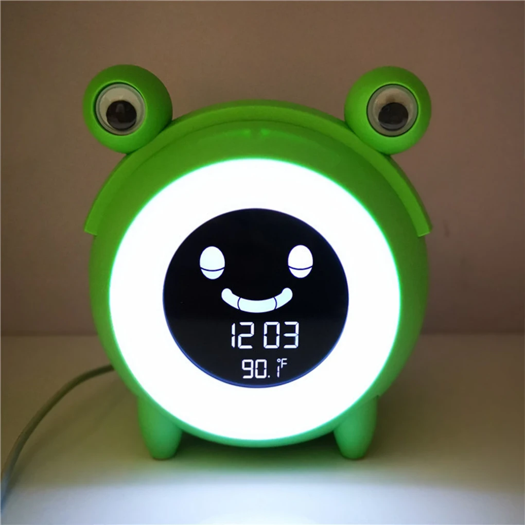 Cartoon Animal Digital Display Alarms Clock Snooze Clocks Thermometer