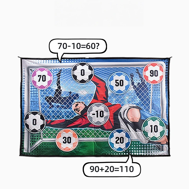 Pallone da calcio morbido silenzioso per bambini con numeri Pallone da calcio in tessuto non tossico per l'apprendimento indoor e il giocattolo educativo per sport all'aria aperta