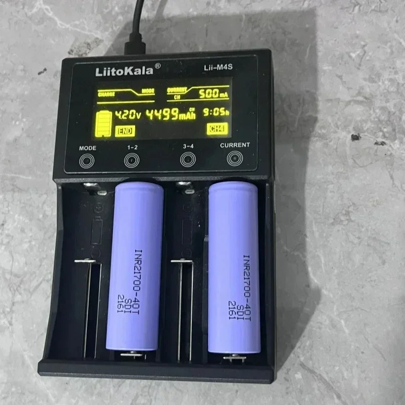 100% nuovo 21700 4500mah 40T 3.7V batteria ricaricabile agli ioni di litio ad alta scarica/capacità 30T ad alta potenza di scarica li-ion + Nicke