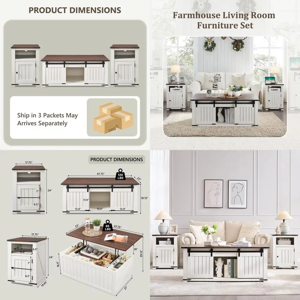 

Белый спальный гарнитур из 3 предметов: 48 журнальных столиков с раздвижной дверью, 2 прикроватных тумбочка с регулируемыми полками для зарядки