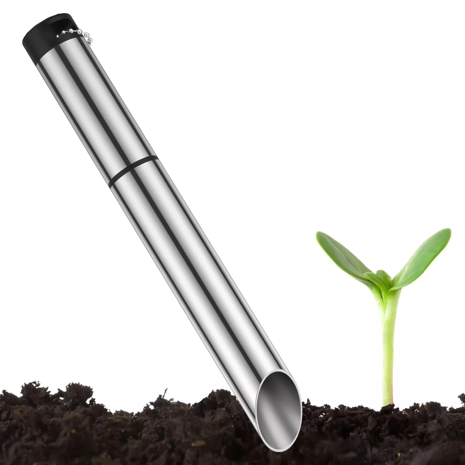 

Multifunctional Hole Punch Planter Portable Soil Release Digger For Planting Transplanting Gardening Tool Metal Soil Puncher