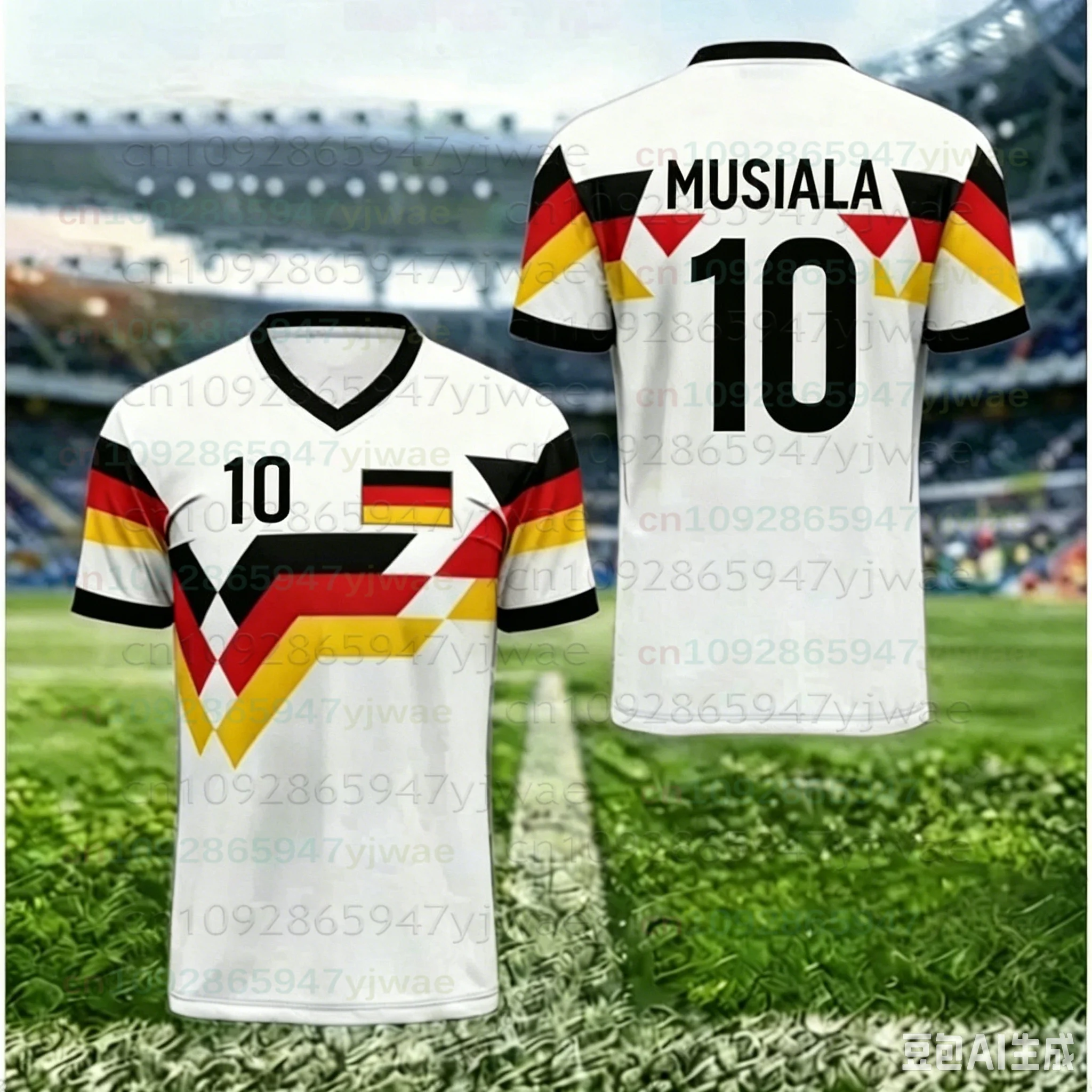 2026 Undav Nr. 26 Musiala Nr. 10 Spezial-Edition Fußballtrikot T-Shirt Herren Damen Deutschland Fußballtrikot Herren/Kinder Streetwear Top – Detail 9