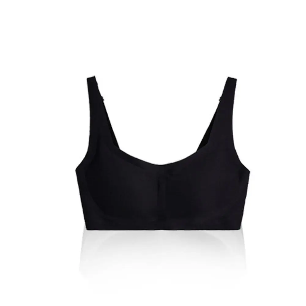 Solid Color Seamless Push Up Bra Adjustable Breathable Training Fitness Bra Comfortable Invisible Tops Yoga Underwear Jogging