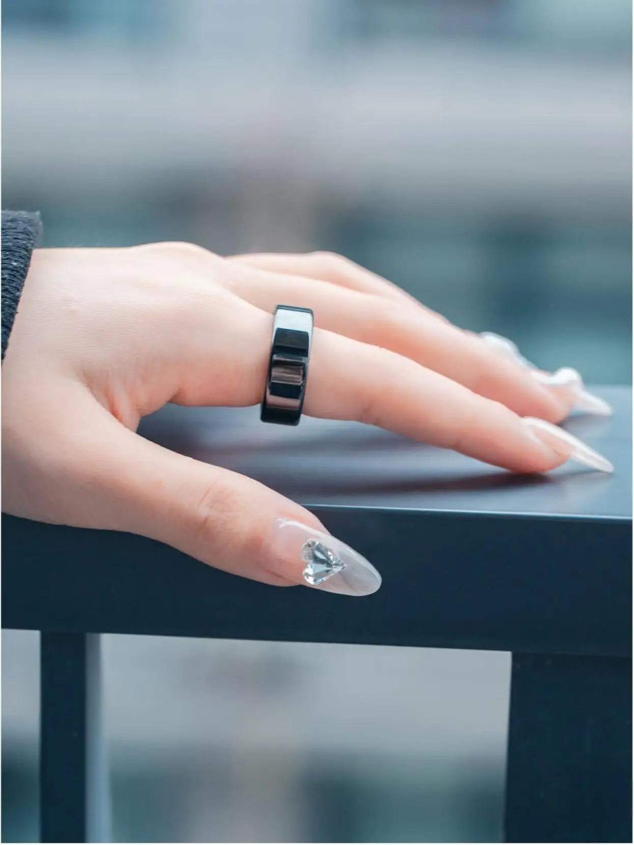 Amovan Nova Smart Ring Premium Quality GPS Sports Heart Rate Blood Oxygen Stress Sleep Temperature Monitor Meditation Ring image 5