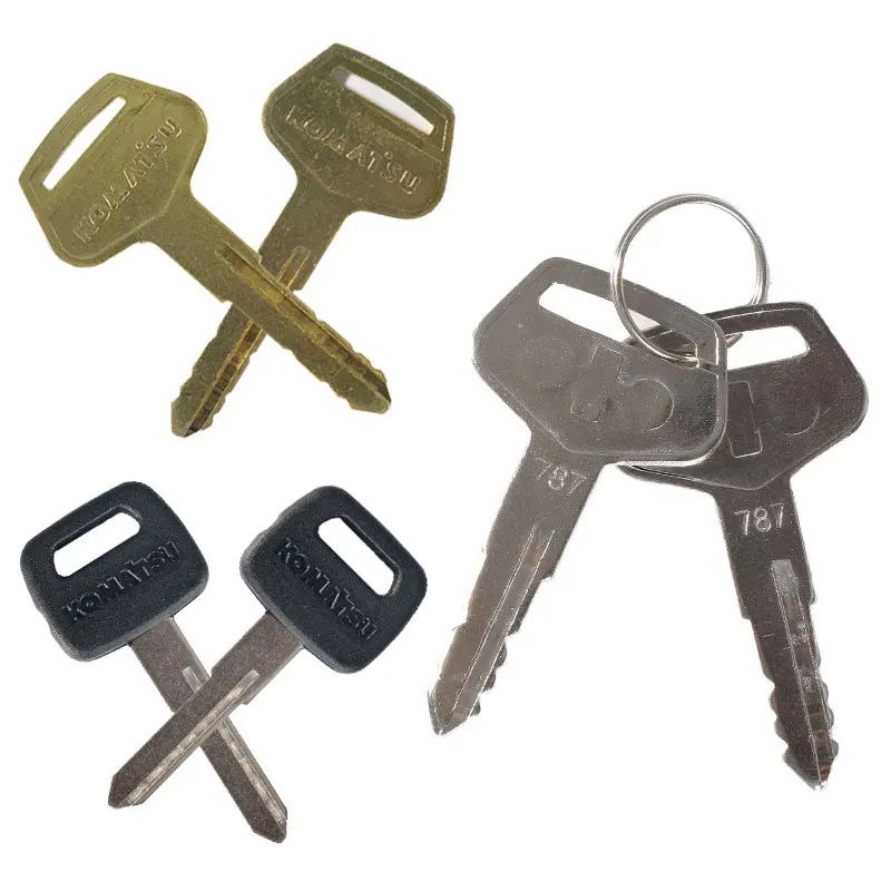 3PCS Komatsu excavator key original 3/5/6-7-8 universal ignition key