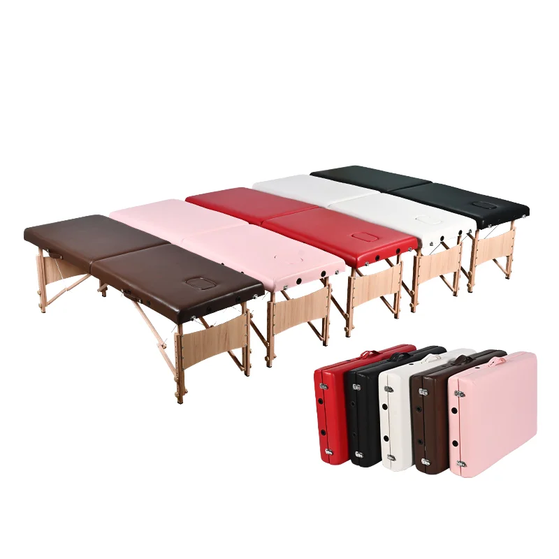 

Massage Bed Beauty Spa Portable Folding Tattoo Beauty Massage Bed Treatment Beauty Bed with Headrest 185*70cm