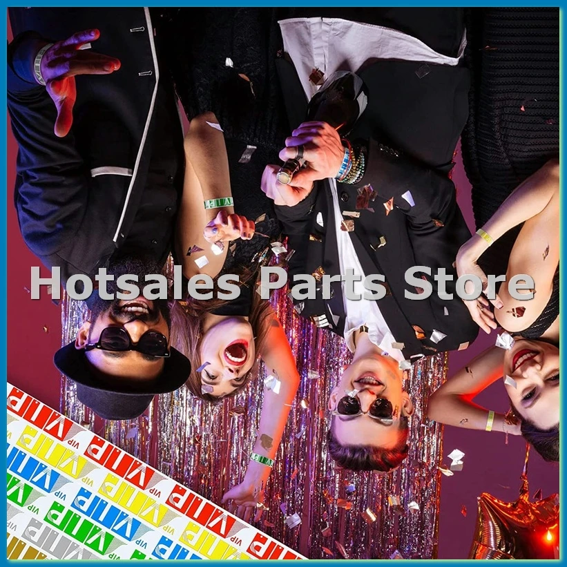 

600 Pack VIP Paper Bracelets VIP Wristbands Waterproof VIP Wristbands Neon Colored Wristbands Variety for Events-A33R