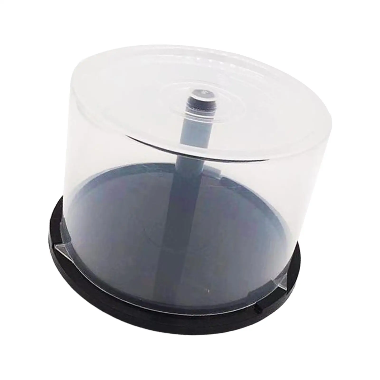 CD DVD Storage Units Box Bucket 50 Disc Capacity Dustproof for Bookshelf