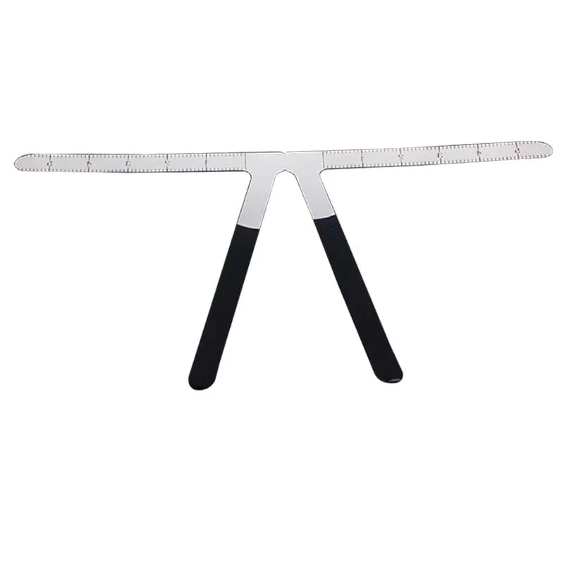 Three-point Positioning Balance Ruler Magnesium Alloy Eyebrow Tattoo Ruler Brow Stencil Shaper Tool