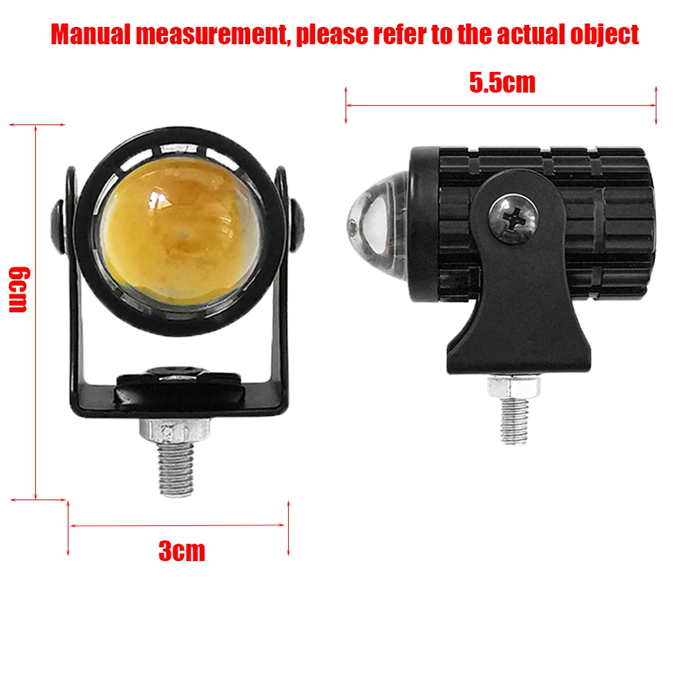 Electric Bike Mini Cycling Light LED Spotlight High and Low Beam Headlight Waterproof 7W 9-80V Bicycle Accessories