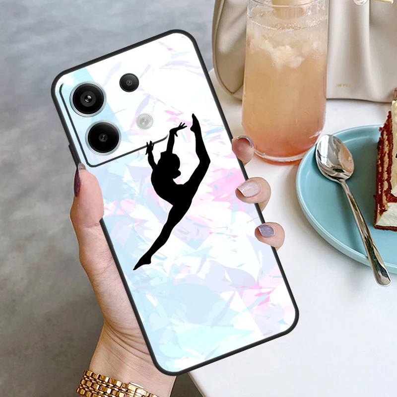 Love Gymnastics Case For Xiaomi Redmi 12 9C 10C 12C 13C Redmi Note 13 12 9 10 11 Pro 9S 10S 11S 12S Coque