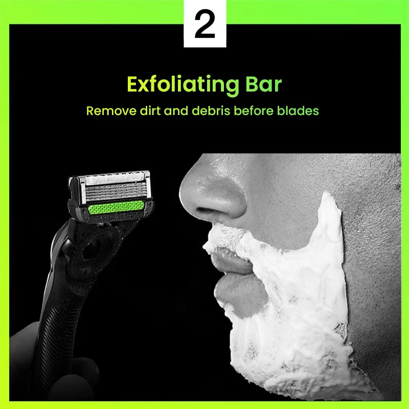 Gillette Aurora Razor and Blade Travel Set (Professional Removal of Dead Skin and Grease) Magnetic Absorption Nano Base Gift Set