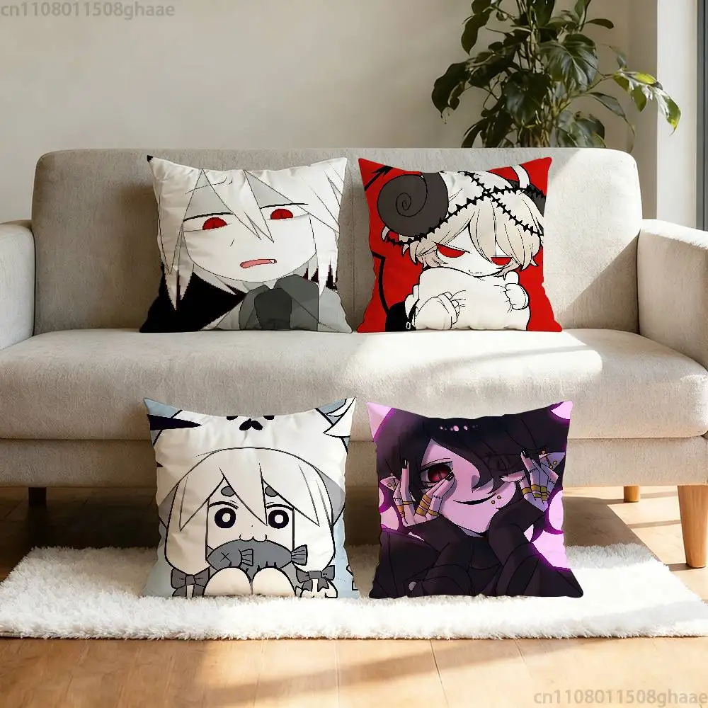 Game O-Okegom Idate Pillow Case Square Double-Sided Printing Short Plush Sofa Cushion Cover Bedroom Bedside Pillow