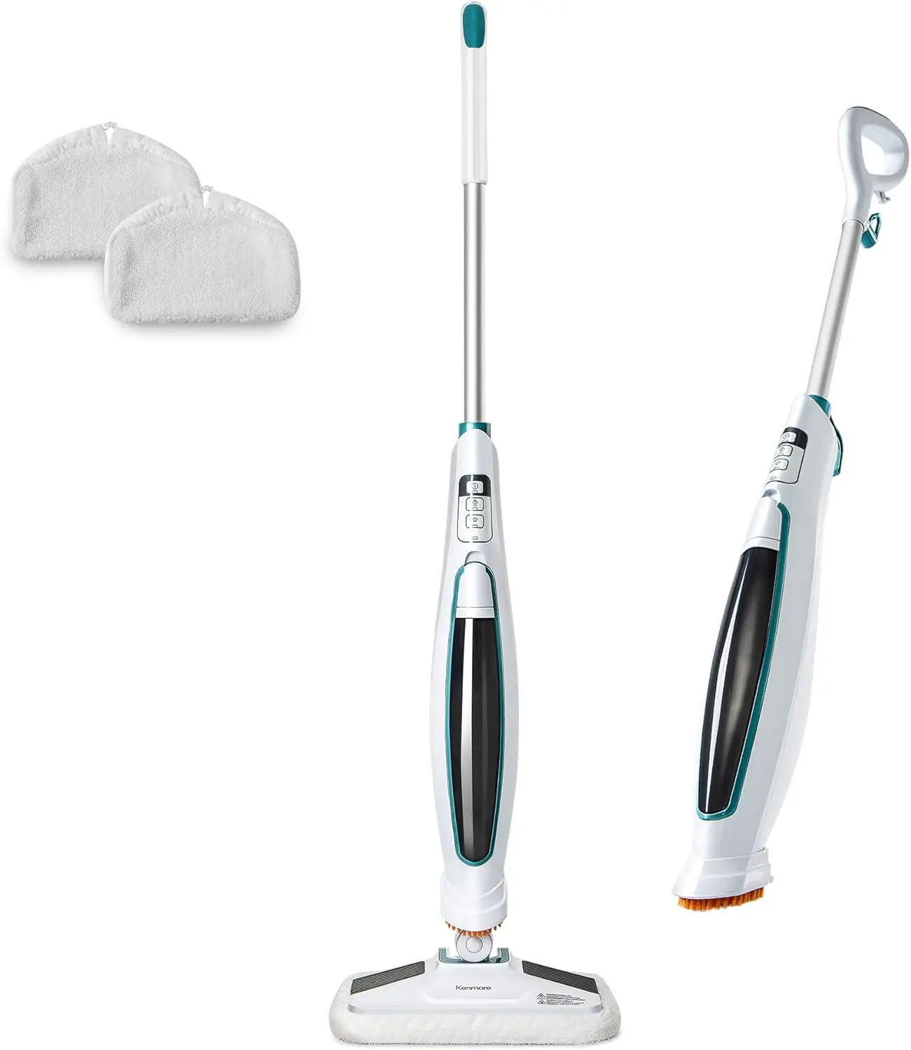 

Steam Mop for Floor Cleaning with Easy Scrubber, 2 Washable Pads, Quick-Heating, Lightweight for Hardwood and Tile