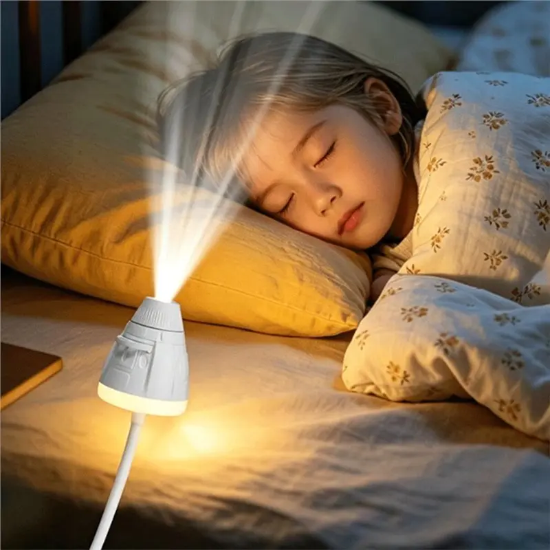 HOT USB Starrys Projector Night Light Adjustable Brightness Galaxy Star Projector Night Light For Car Bedroom 26 Films~Jul.