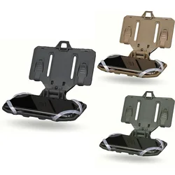 Outdoor Sports MOLLE Folding Navigation Board Airgun Map Box Management Panel Phone Holder for Screen Size 4.7-6.7 Inch