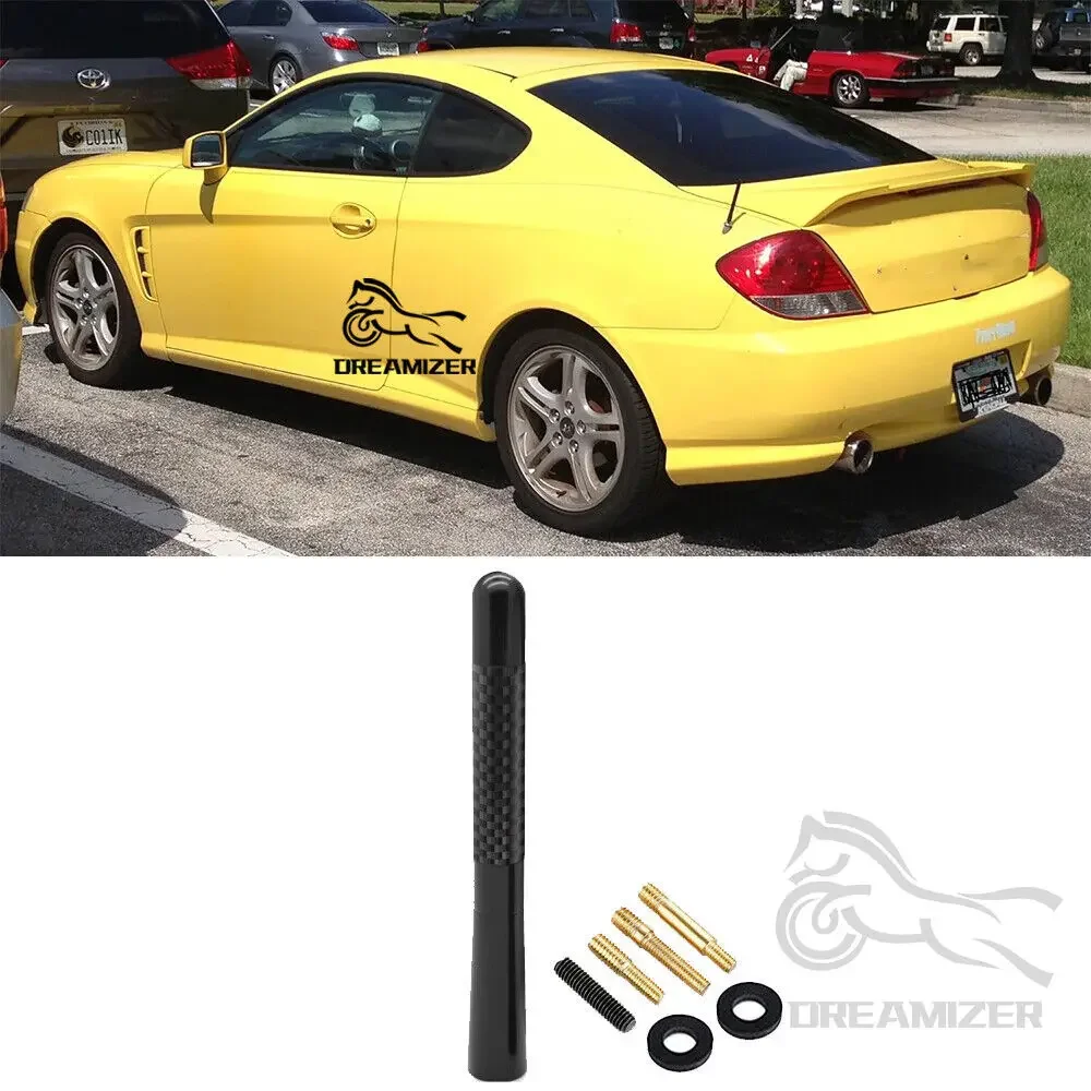 1.4Inch 3Inch 4.7Inch Car Radio FM Antenna Cover Carbon Fiber Decor Case For Smart Fortwo Forfour 451 453 Car Accessories