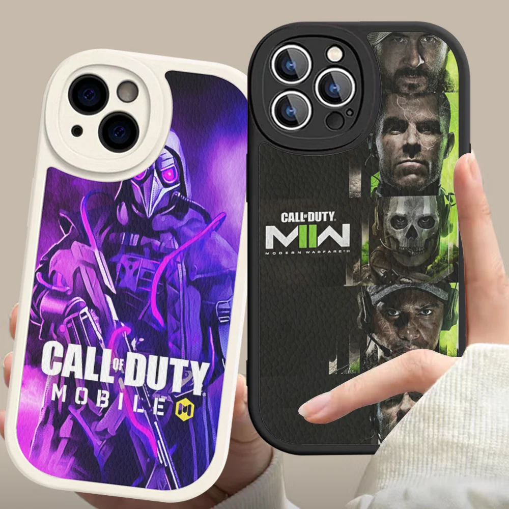 

Game Call Of D-Duty Phone Case Hard Leather For IPhone 16 15 14 13 12 Mini 11 14 Pro Max Xs X Xr 7 8 Plus Fundas