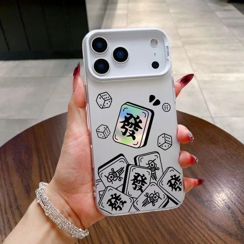 

Противоударный силиконовый чехол для iPhone 17 Pro Max, 16 Plus, 15, 14, 13, 11, 12 Pro, XR, XS, X с китайским дизайном