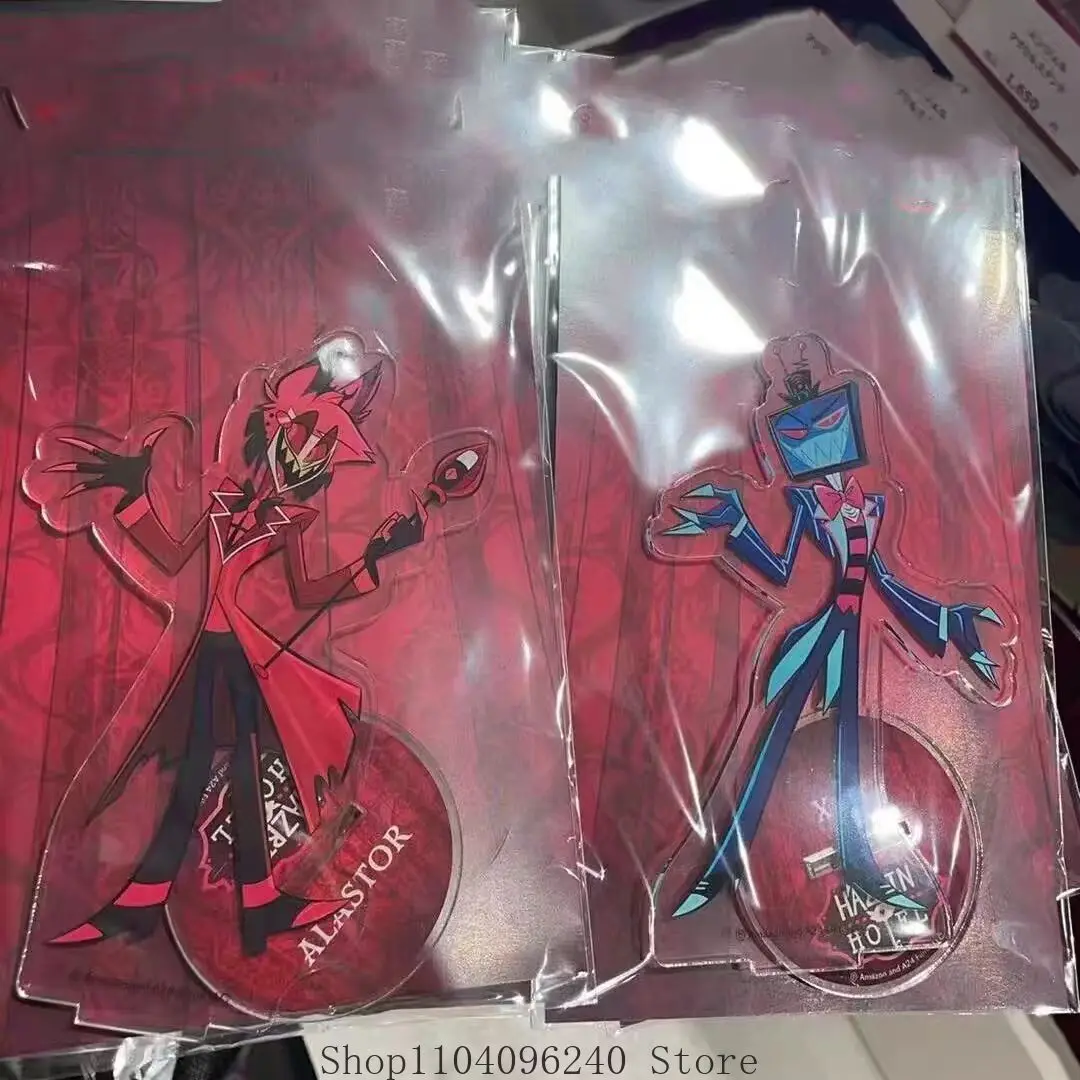 

Alastor Vox Anime Cosplay Game Acrylic Stand Model Plate Desk Decor Standing Sign Desktop Mascot Student Accessory Fans Gift