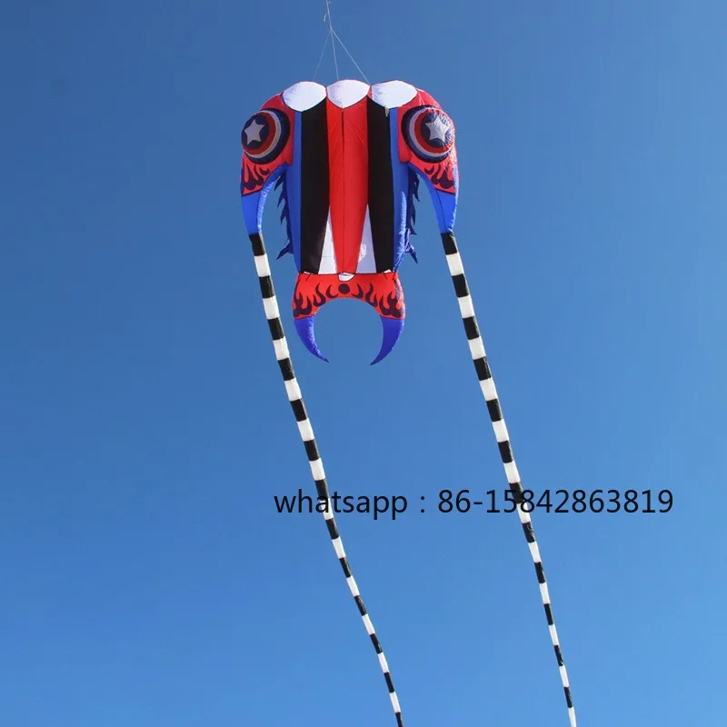 16sqm trilobite kite large single line parafoil kite line soft inflatable kite fly toy professional paragliding drachen cometas