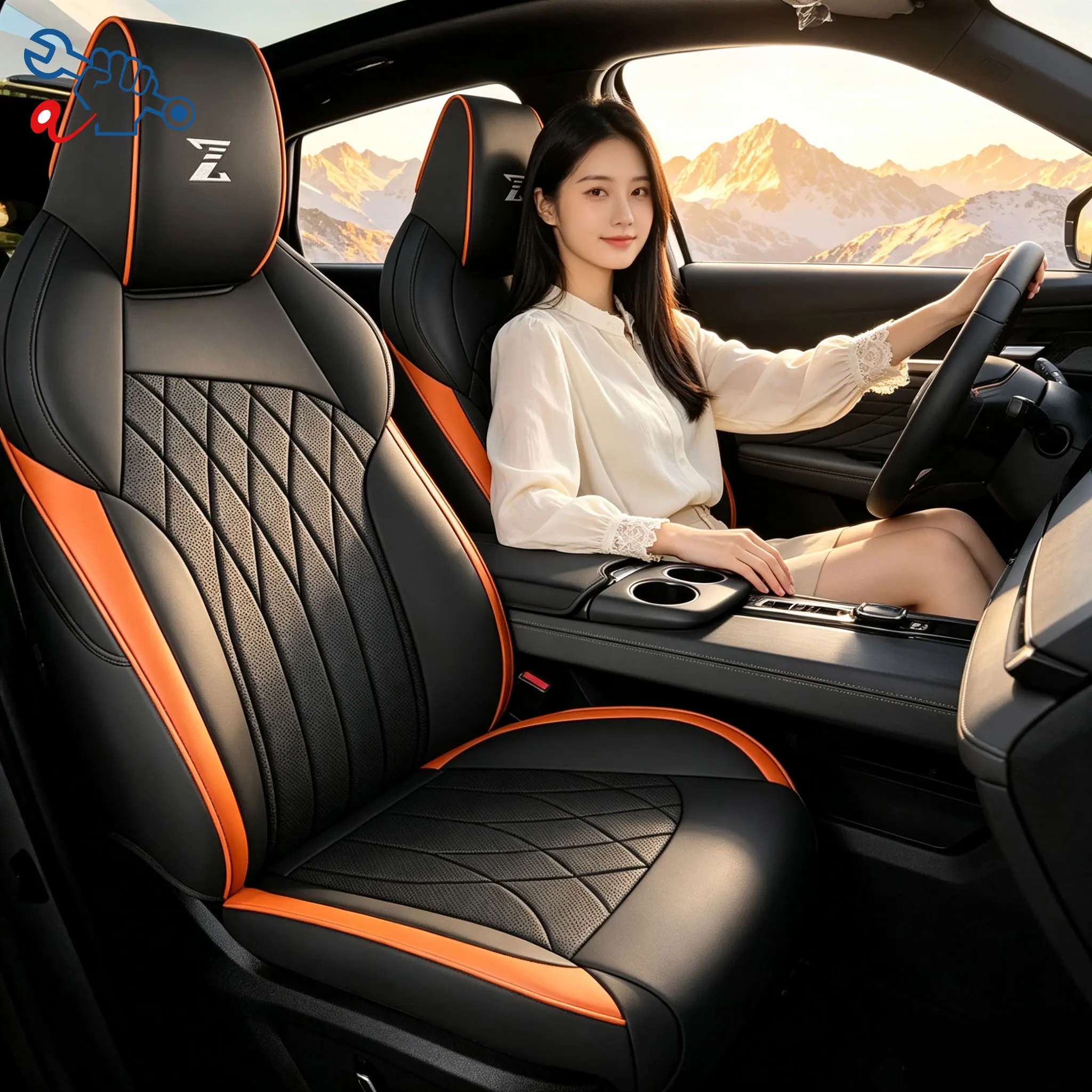 Left-Drive Car Seat Cover For Changan UNI-Z 2024-2026 All Season Seat Cushion Custom Fit Full Surround Protective Covers
