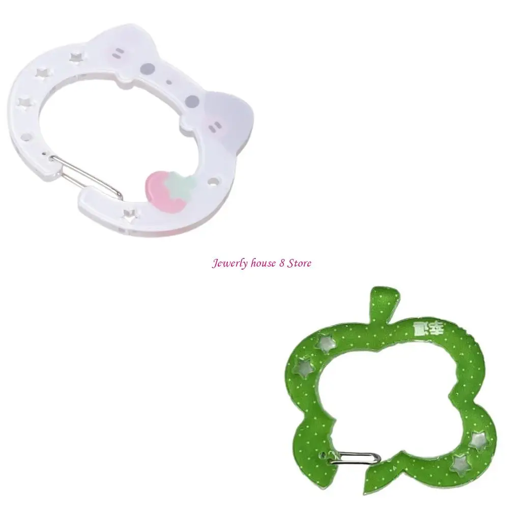 

Fashionable Acrylic Carabiner Keychain Stylish Pendant for Bags and Handbooks