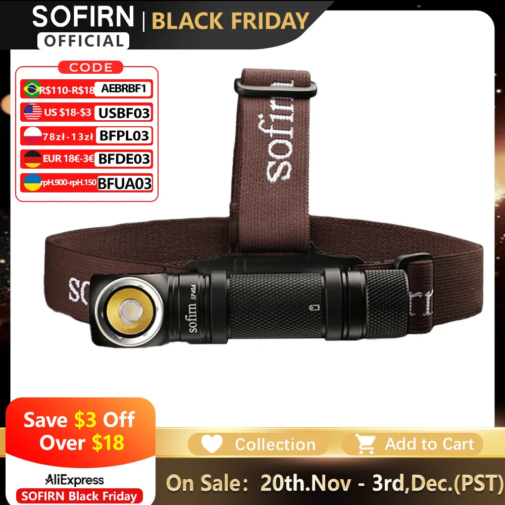 yZ[zSofirn SP40A TIRwn [dLEDwbhv TN-3535 1200lm 18650wbhCg 18350px\d }Olbge[t