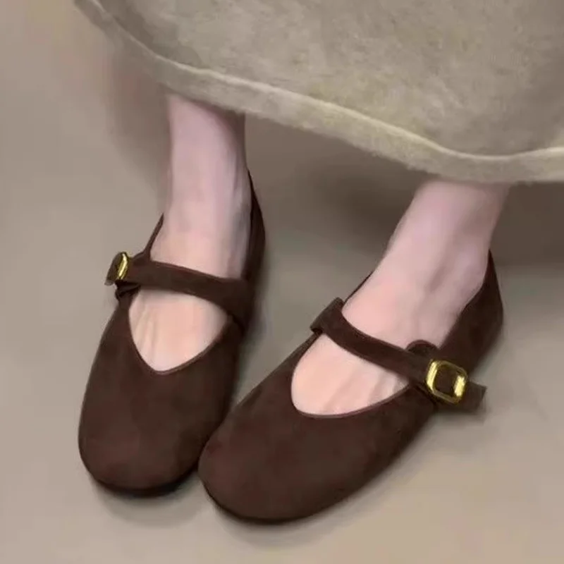 

Women Flats Loafers Shoes Fashion Casual Mary Janes Shoes Shallow 2025 Autumn Walking Brand Woman Shoes Dress Mujer Sandalias