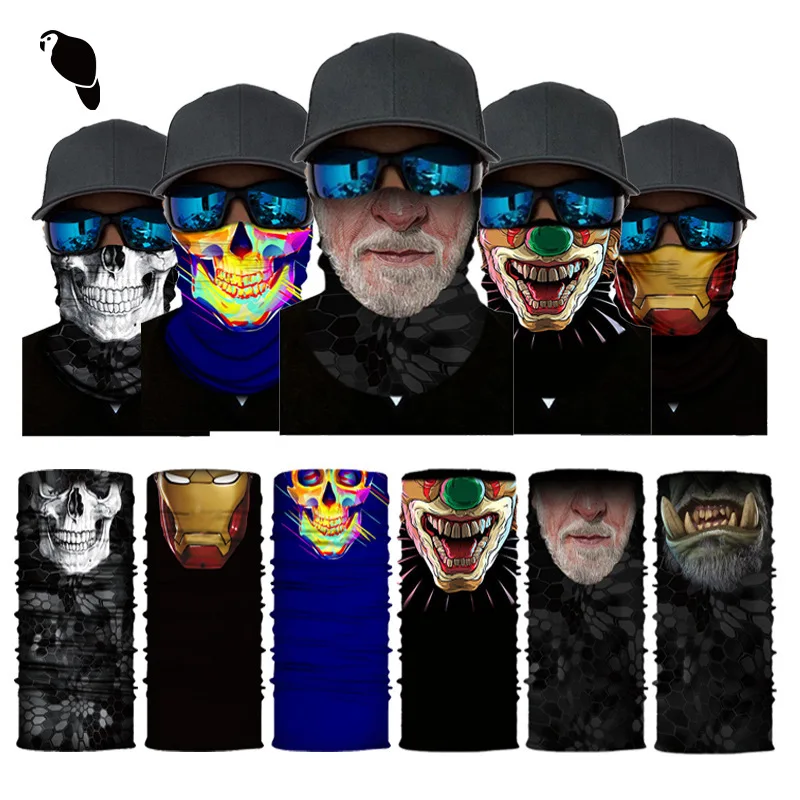 Xunhui Spot Skull Sports Outdoor Scarf Cycling Mask Sunscreen Neck Cover Seamless Mask Magic Headscarf Fashion