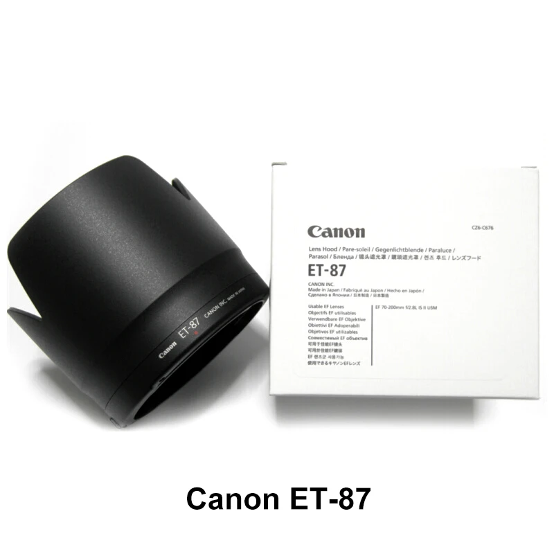 

New Original Lens Hood ET-87 ET87 for Canon 70-200 II 70-200mm F2.8 III 77mm White Rabbit Camera Lens Accessories