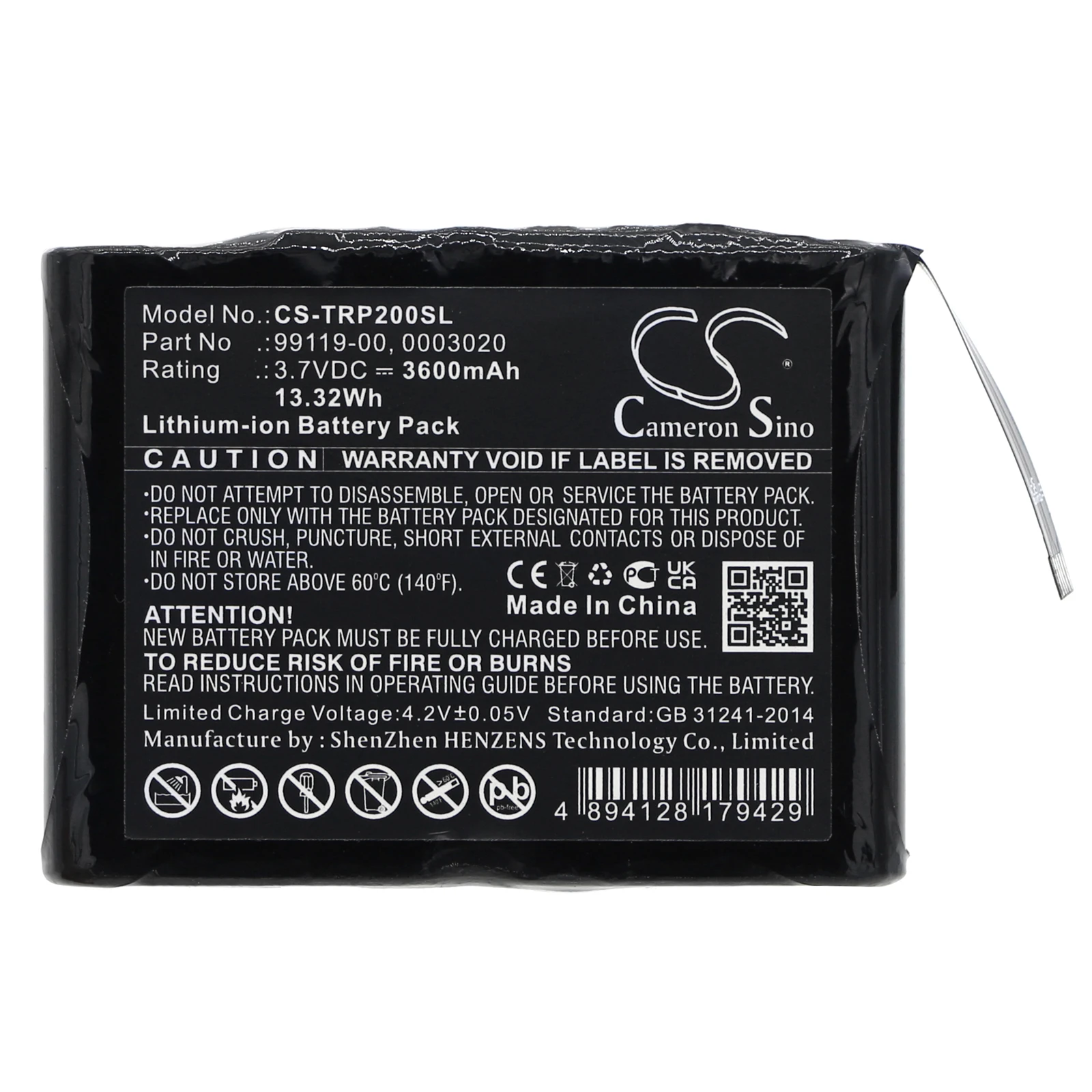 

Cameron Sino 3600mAh Battery For Trimble R1 PG200 0003020 99119-00