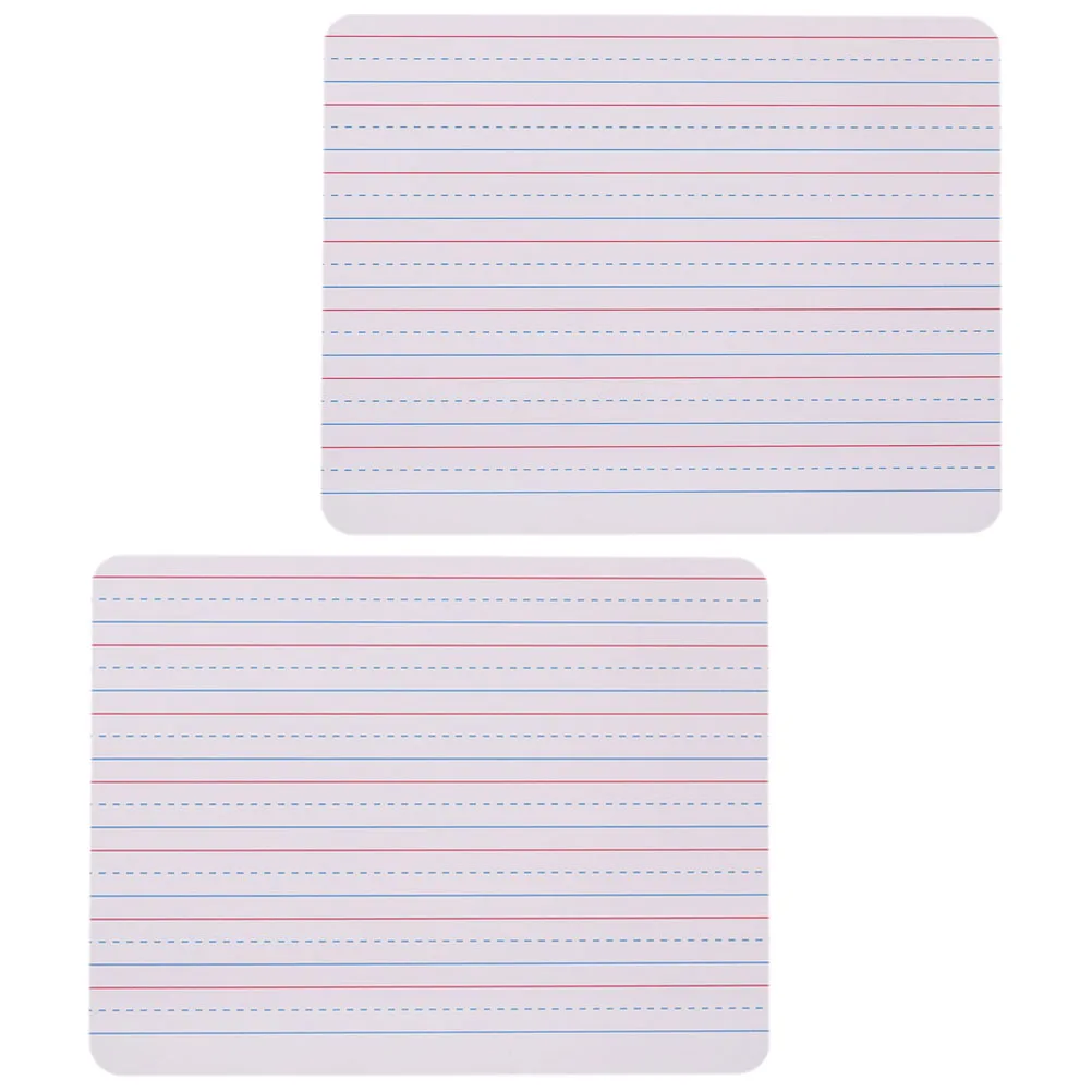 Tableau d'écriture Portable effaçable à sec pour étudiants, 2 pièces, tableau blanc de table, bloc-notes, tableaux mathématiques