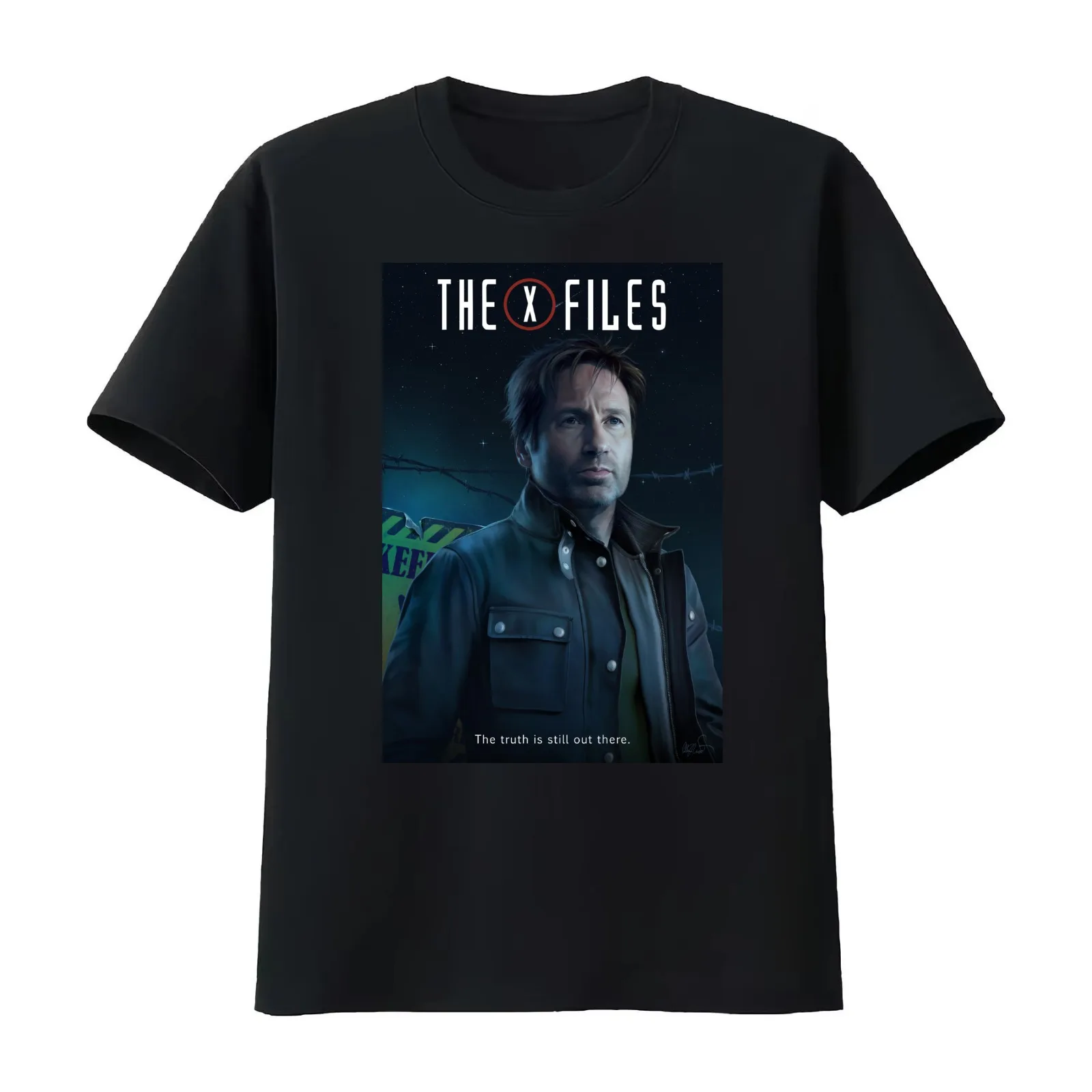Mulder individual poster n°3 T-Shirt Summer Casual Cotton Tee Oversized Streetwear Tops Vintage Graphic Print 100% Cotton