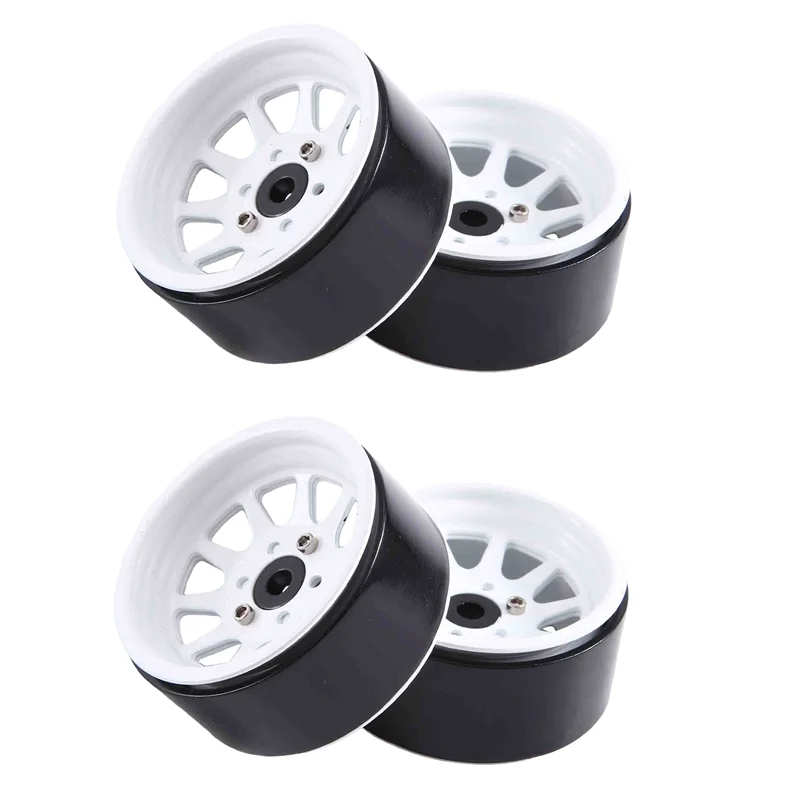 4 Stuks Metaallegering 1.9 Beadlock Velgen Voor 1:10 Rc Crawler Axiale SCX10 AXI03007 90046 TRX4 Redcat GEN8
