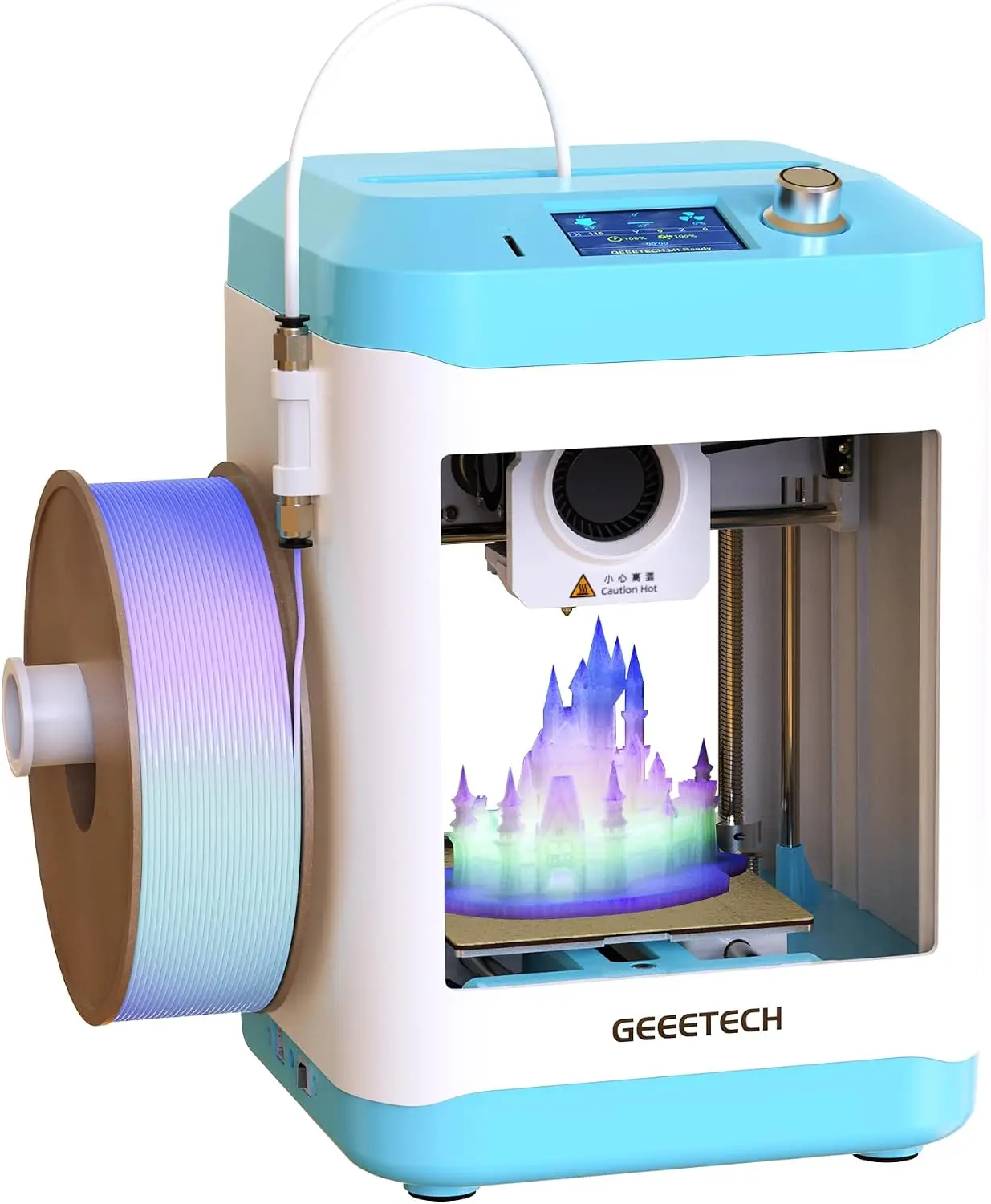3D Printer Kids Beginners High Speed Mini Auto Leveling Fully Open Source Pre Assembled STEM Learning Tool Print Size 3.94x4.33x