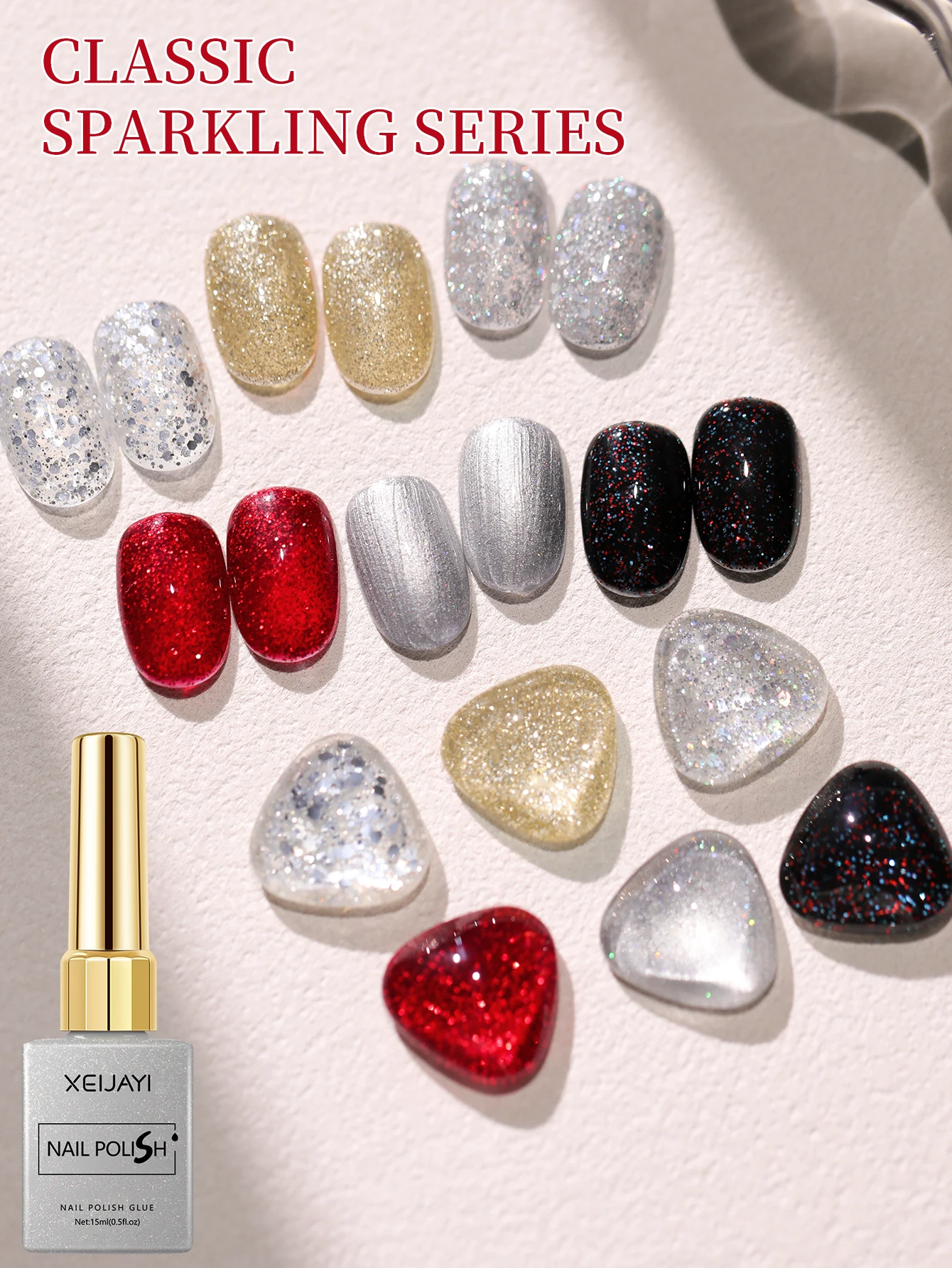 XEIJAYI 6 قطعة 15 مللي جل طلاء الأظافر مجموعة شبه دائمة الأشعة فوق البنفسجية هلام البولندية أطقم جميع لمجموعة أدوات مانيكير نقع قبالة UV LED Vernis #1